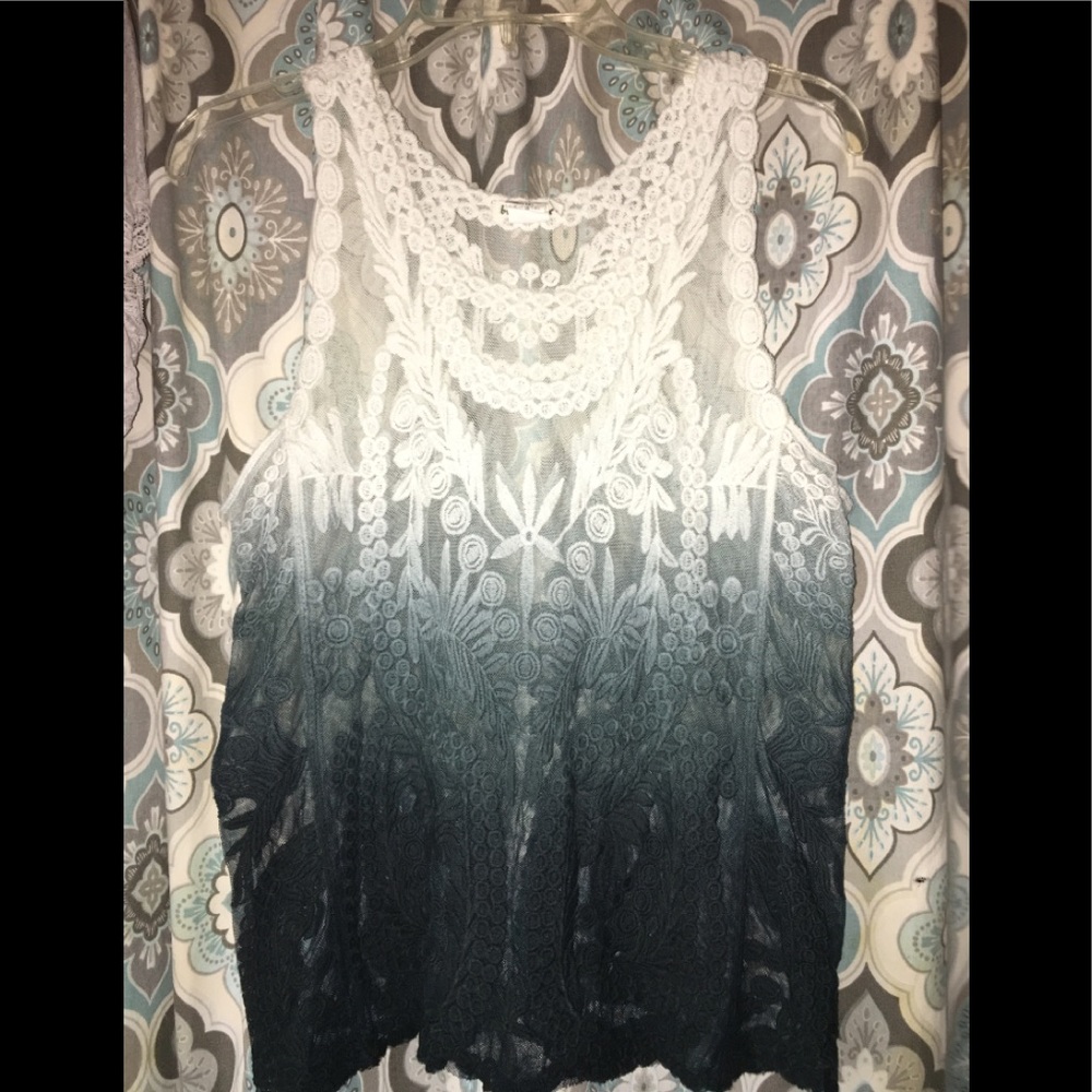 Ombré lace top